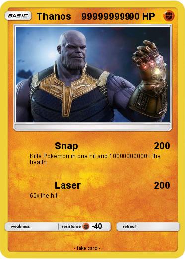 Pokemon Thanos    999999999