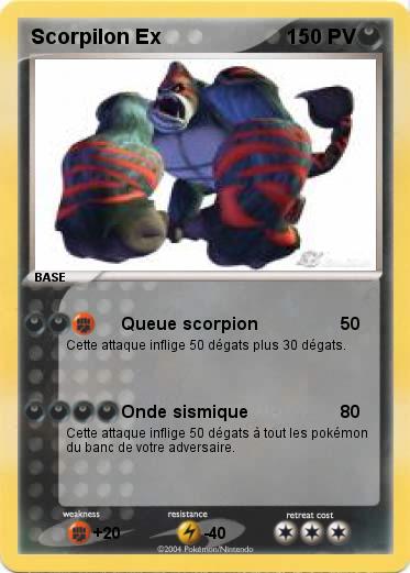 Pokemon Scorpilon Ex