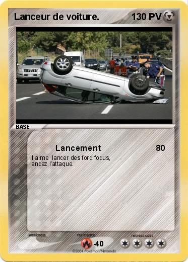 Pokemon Lanceur de voiture.