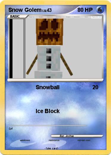 Pokemon Snow Golem
