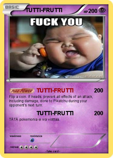 Pokemon TUTTI-FRUTTI