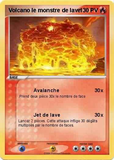 Pokemon Volcano le monstre de lave