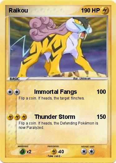 Pokemon Raikou