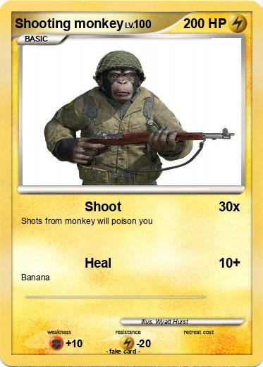 Pokemon Shooting monkey