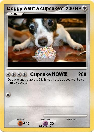 Pokemon Doggy want a cupcake?