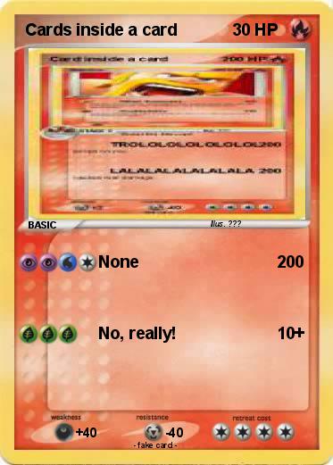 Pokemon Cards inside a card