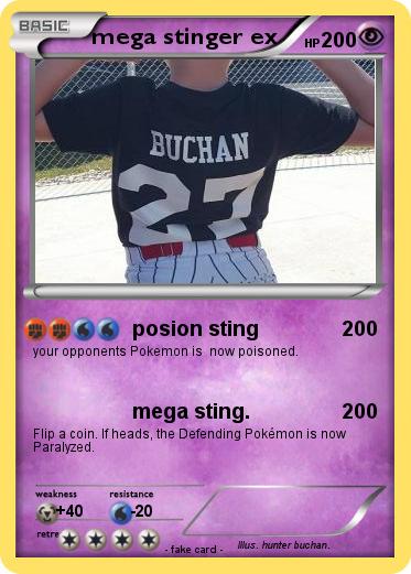 Pokemon mega stinger ex