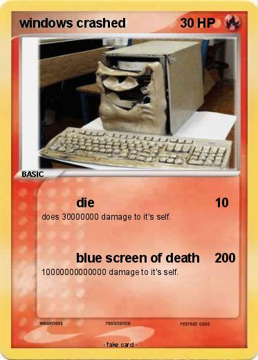 Pokemon windows crashed