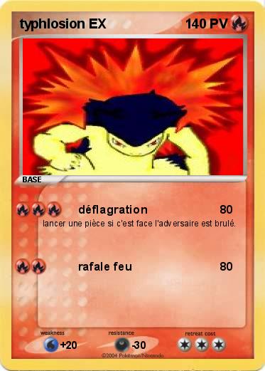 Pokemon typhlosion EX