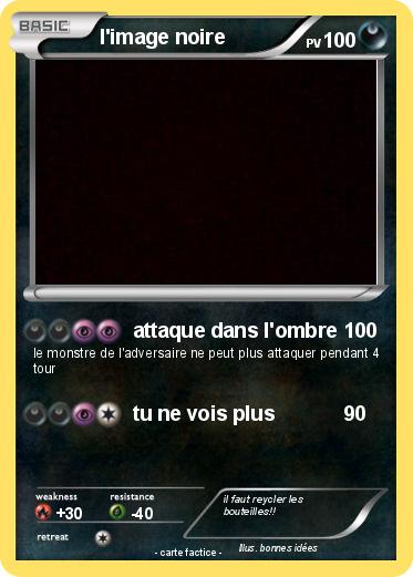 Pokemon l'image noire