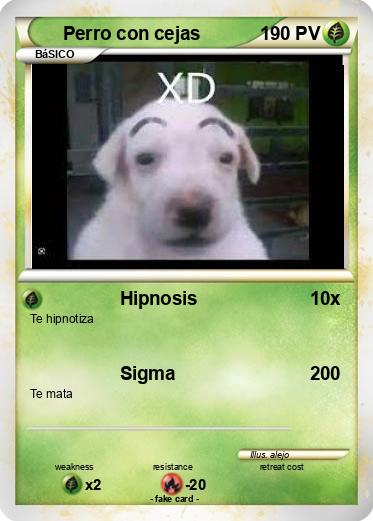 Pokemon Perro con cejas