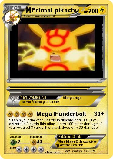 Pokemon Primal pikachu