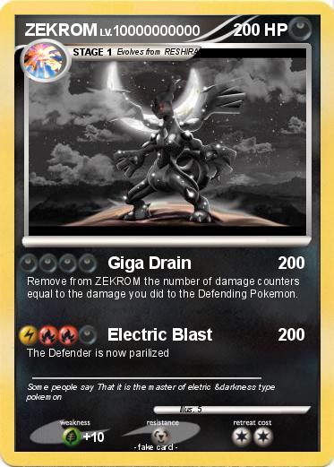 Pokemon ZEKROM