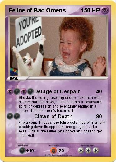 Pokemon Feline of Bad Omens