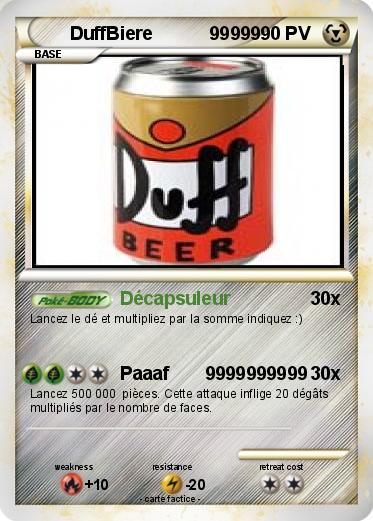 Pokemon DuffBiere           99999