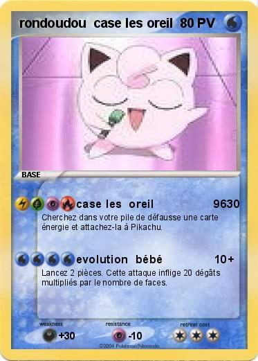 Pokemon rondoudou  case les oreil
