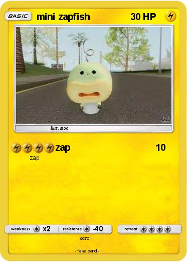 Pokemon mini zapfish