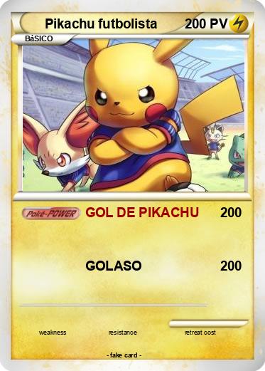 Pokemon Pikachu futbolista