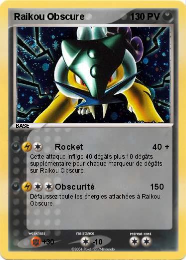 Pokemon Raikou Obscure