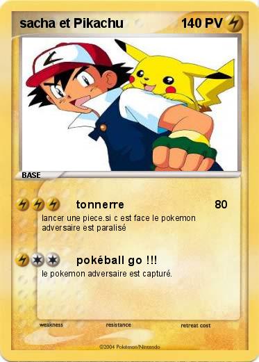 Pokemon sacha et Pikachu
