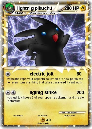 Pokemon lightnig pikuchu
