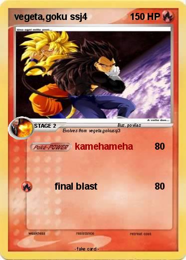 Pokemon vegeta,goku ssj4
