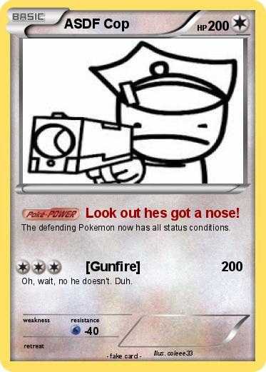 Pokemon ASDF Cop
