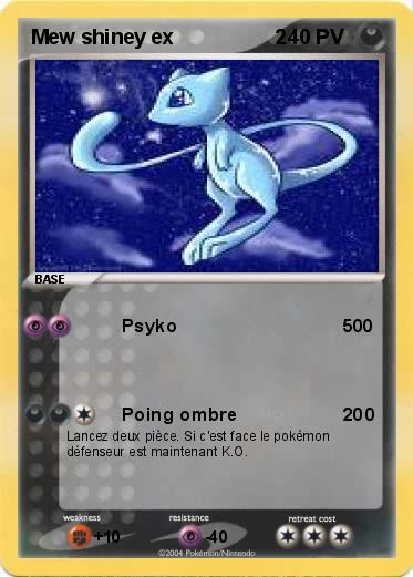 Pokemon Mew shiney ex                  2