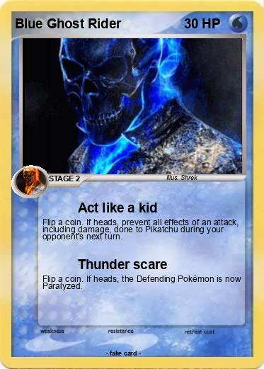 Pokemon Blue Ghost Rider