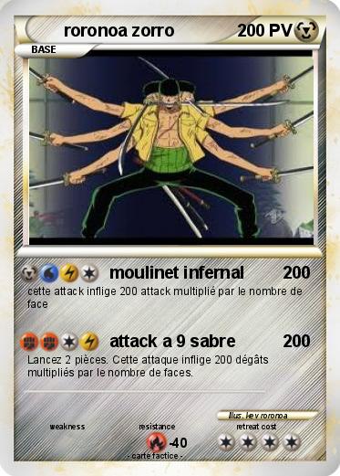 Pokemon roronoa zorro