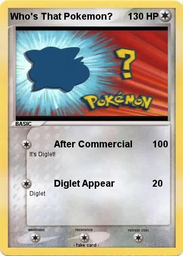Pokemon Who's That Pokemon?