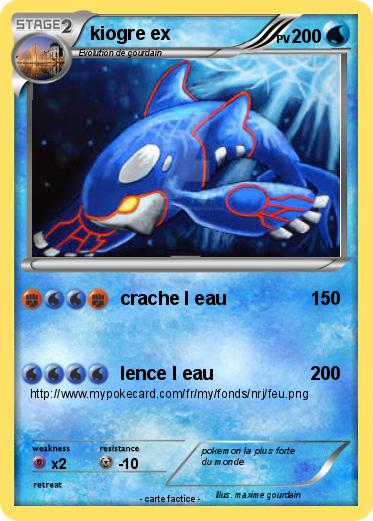 Pokemon kiogre ex