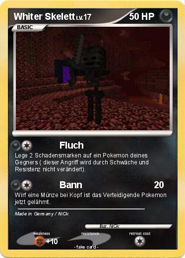 Pokemon Whiter Skelett