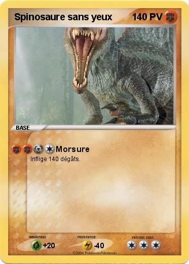 Pokemon Spinosaure sans yeux