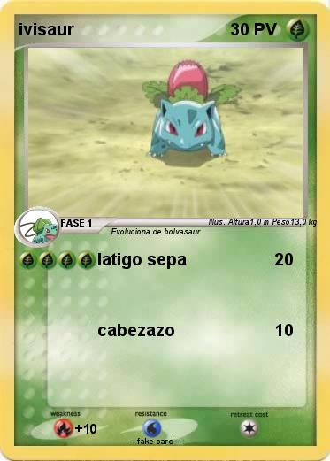 Pokemon ivisaur