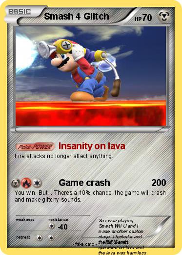 Pokemon Smash 4 Glitch
