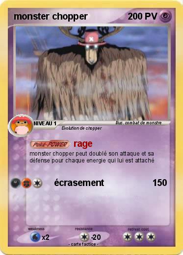 Pokemon monster chopper