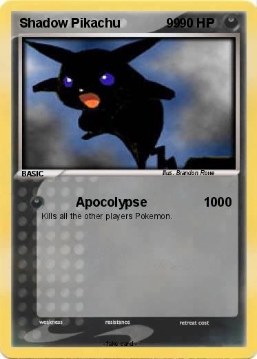 Pokemon Shadow Pikachu             99