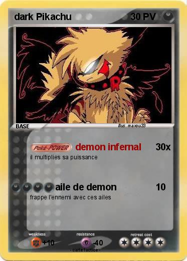 Pokemon dark Pikachu