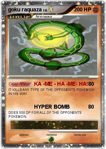 Pokemon goku raquaza