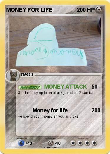 Pokemon MONEY FOR LIFE