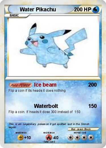 Pokemon Water Pikachu