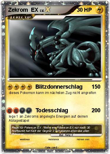 Pokemon Zekrom  EX