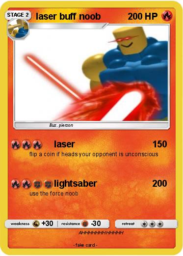 Pokemon laser buff noob