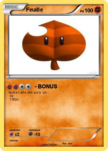 Pokemon Feuille