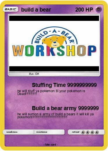 Pokemon build a bear