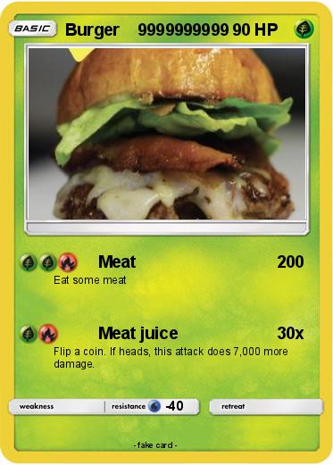 Pokemon Burger    9999999999