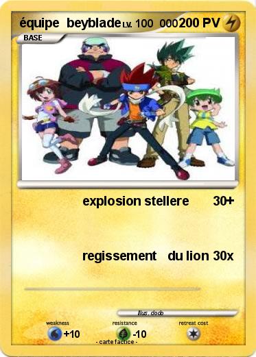 Pokemon équipe  beyblade