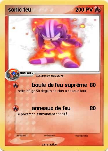 Pokemon sonic feu