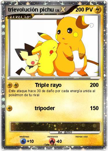 Pokemon trievolución pichu